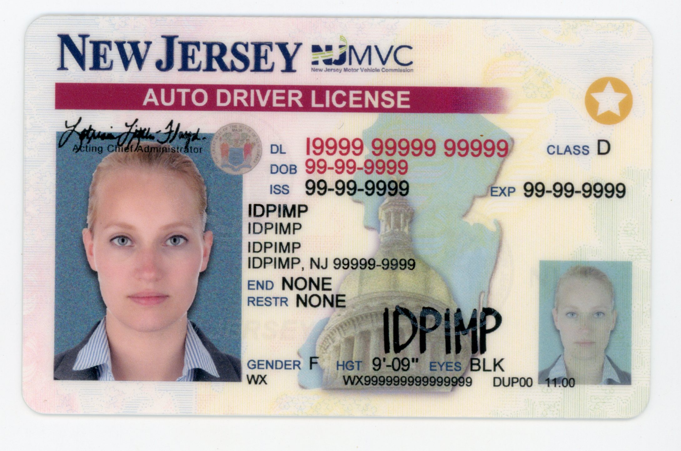 New Jersey fake id