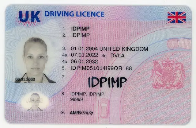 fake id for United Kingdom