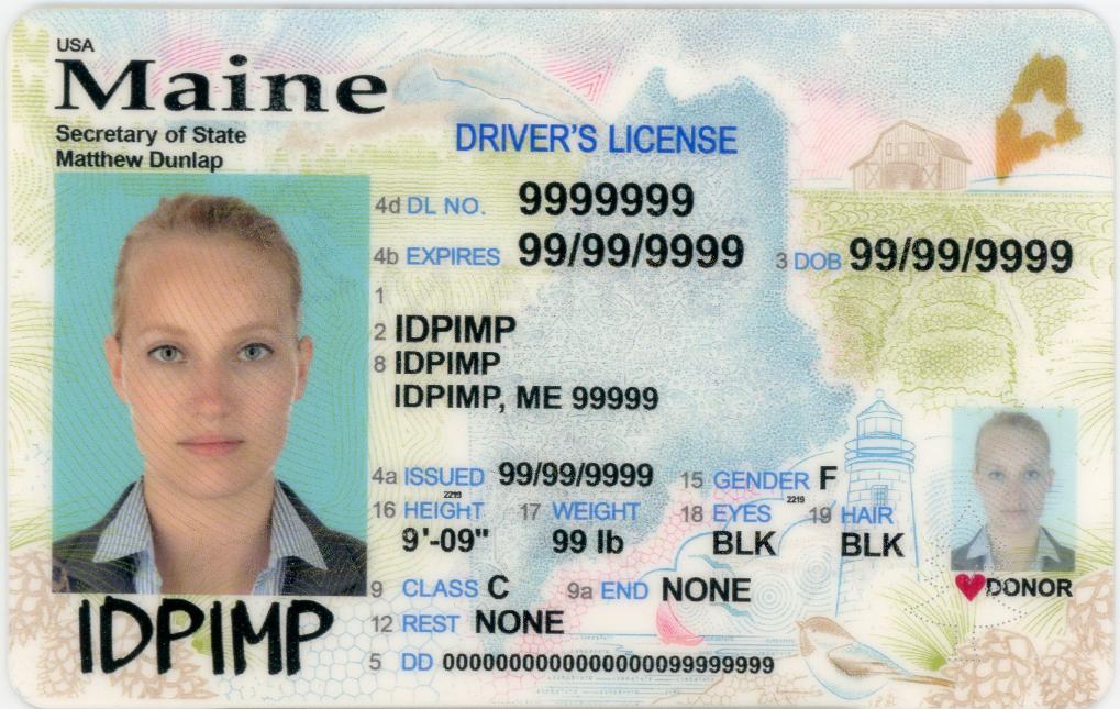 fake id for Maine